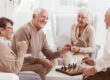 Aged,People,Playing,Chess,Together,In,Day care,Center
