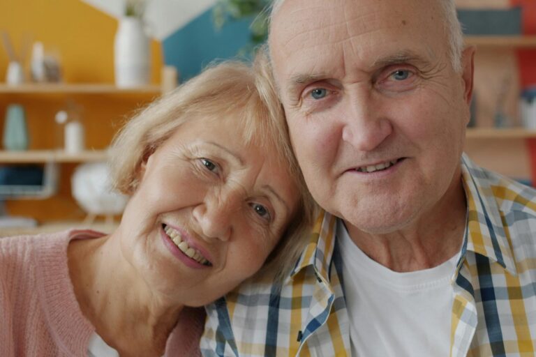 Portrait of loving couple elde