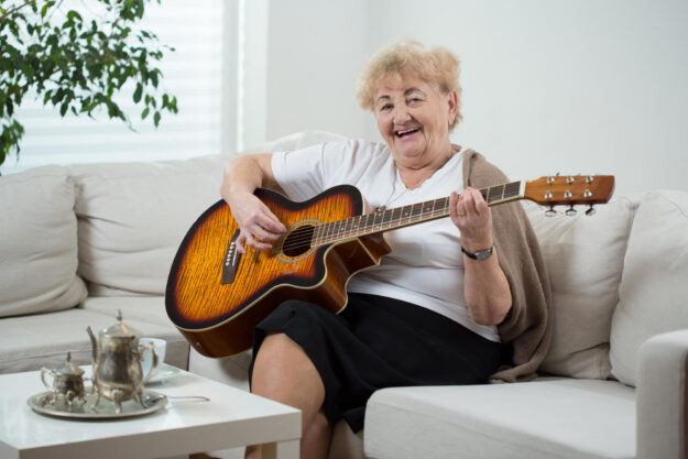 Elderly,Cheerful,Woman,Singing,The,Song Elderly,Cheerful,Woman,Singing,The,Song